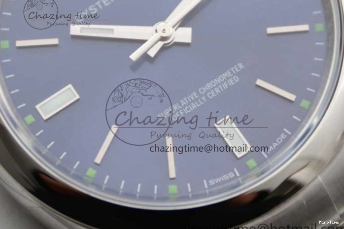 MiroTime 0105 Oyster Perpetual 39mm 114300 EWF 1:1 Best Edition 904L Steel Blue Dial on SS Bracelet SA WaterResistant 2005